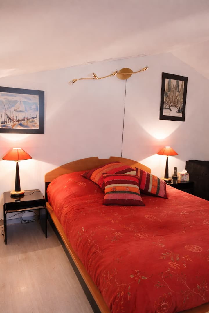 Acogedora habitación bajo los tejados