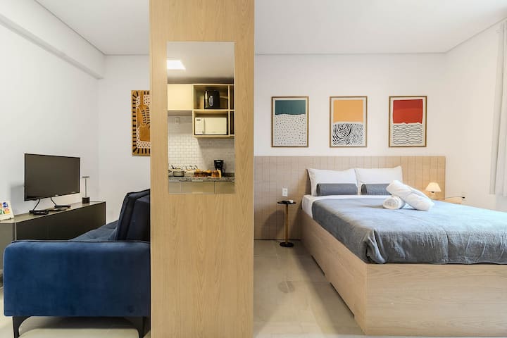 Studio Centro Sbc | Lazer Completo  Ac  Wi-fi - Santo André