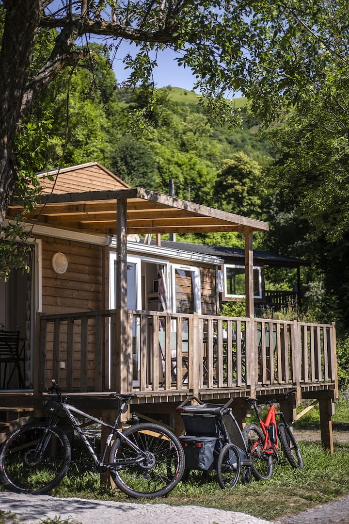 Mobil-home Confort Vue Montagne Avec Piscine - Argelès-Gazost