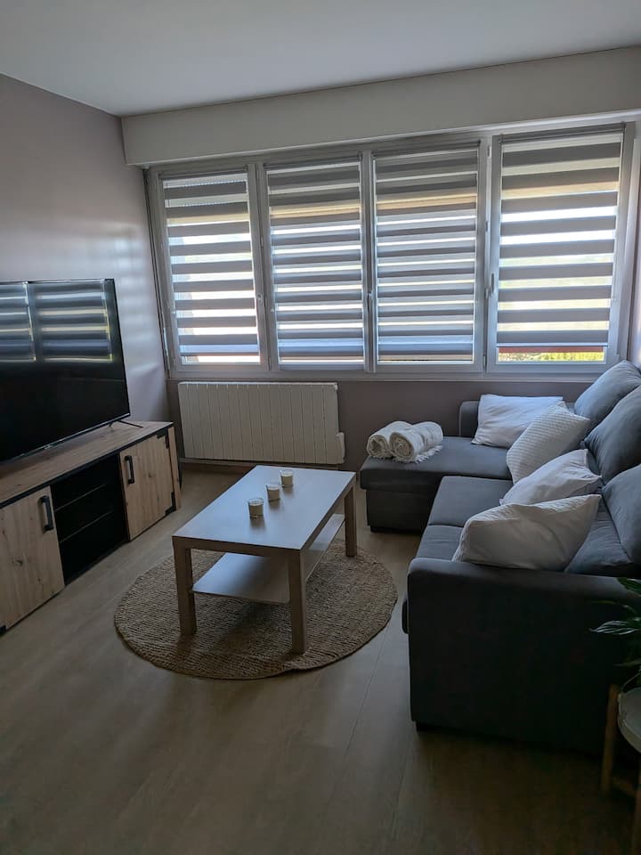 Charmant T2 Avec Vue Mer Dans Un Cadre Arboré - Villers-sur-Mer