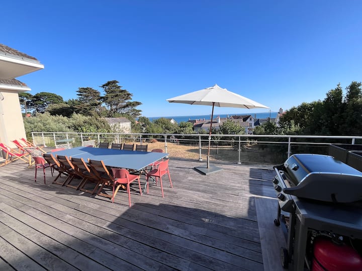 Villa Confort Vue Mer Plage à Pied-grande Terrasse - Pornic