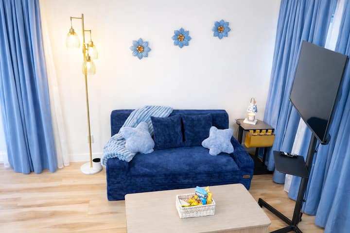 Bright Blue 1br | Mtn View & Coffee | Near Mall - San Gabriel, CA