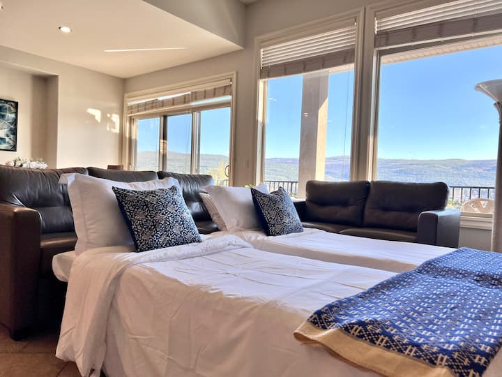 Golf Getaway + Valley View | 2br&2ba Retreat - Kelowna