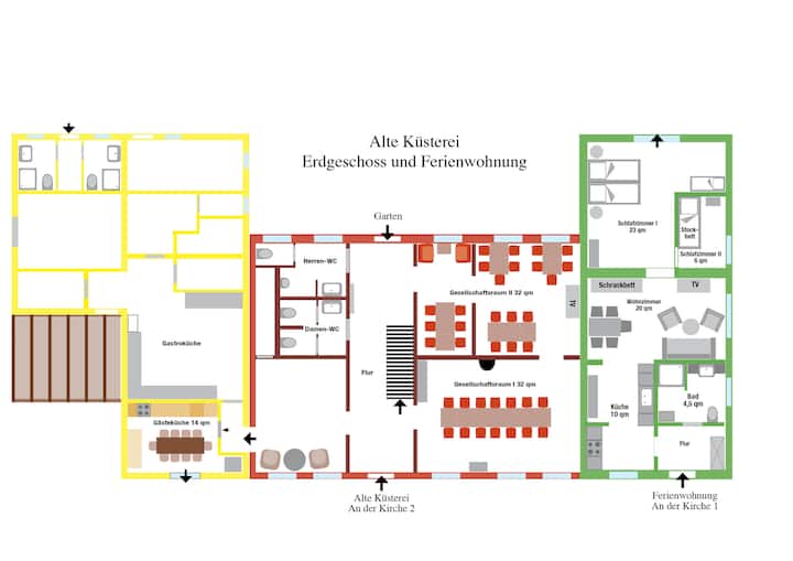 Alte Küsterei Hohen Mistorf (House + Apartment) - Teterow