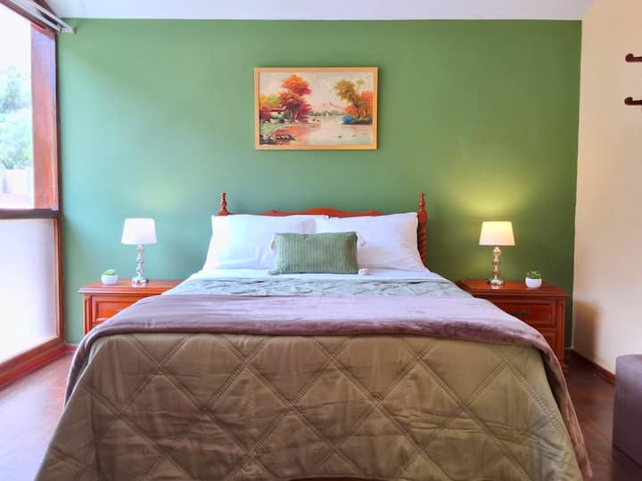 Cama para dos personas.