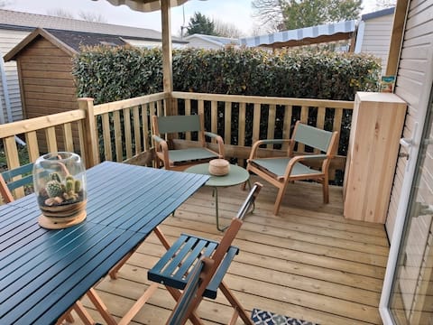 Successful Airbnb property: New, cozy mobile home (40 m²) with terrace SIBLU in Saint Georges D'oléron