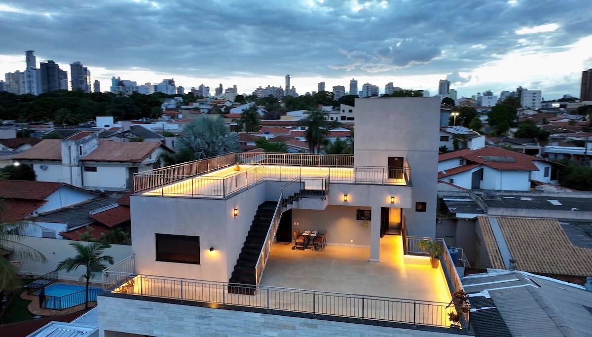 Penthouse, 2 terraces, 2 bedrooms, 2 bathrooms, 1 fully equipped kitchen