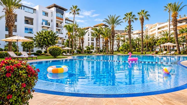 Marina Agadir Stay  Pool View & Terrace - Agadir