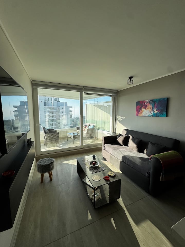Moderno Depto Nuevo Con Vista Al Mar En Concón - Viña del Mar