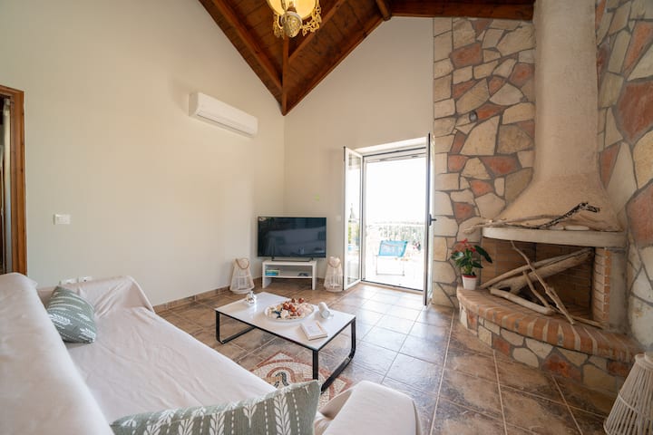 New Stone Villa Eriphely! With Sunset View ! - Asos