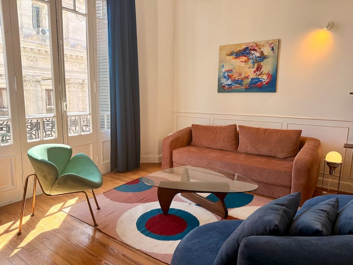 4-bedroom apartment with balcony view of the Congress in Balvanera