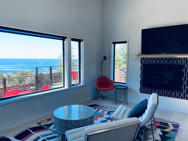 Bauhaus- Ocean View Midcentury Gem On 10 Pvt Acres - Mendocino, CA