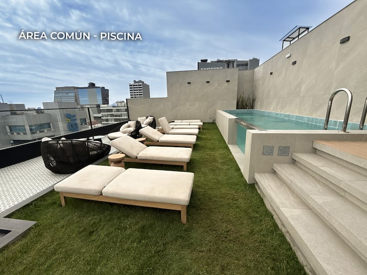 Suite De Lujo Vista Panorámica Piscina Gym Cochera - Lima