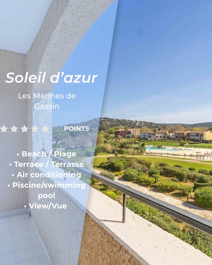Soleil D'azur - Plage Accessible à Pied - Piscine - Gassin