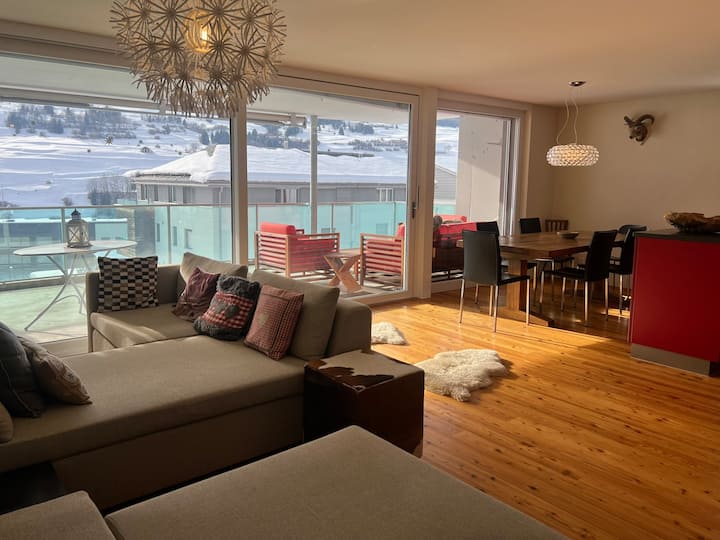 Grosse Terrassenwohnung Savognin, Bergblick&sonne - Savognin