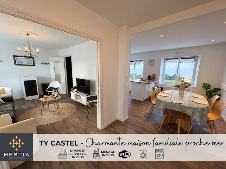 Ty Castel - Maison Familiale Proche Mer - Lannilis