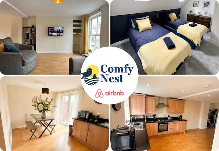 Spacious 5br House | 2.5 Bathrooms | Parking, Wifi - Derby