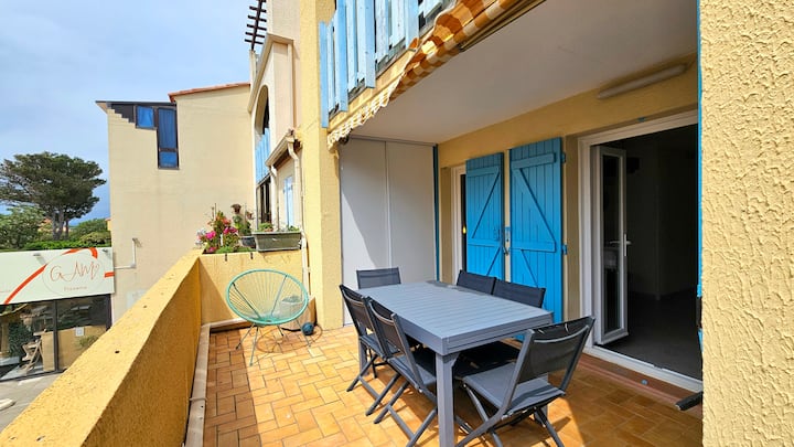 Grand T4 Avec Terrasse Cœur Barcarès, Plage à 100m - Le Barcarès