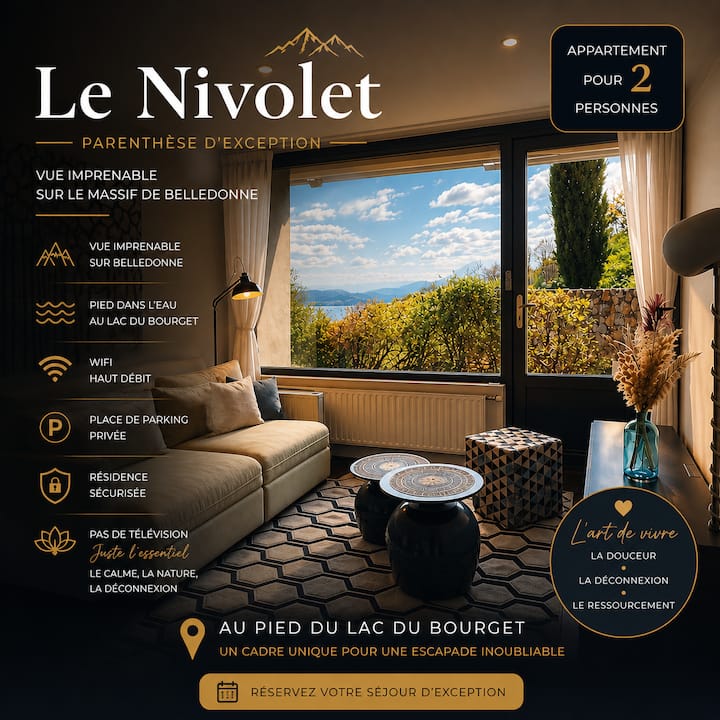 Le Nivolet, Terrasses Vue Lac Et Montagnes - Le Bourget-du-Lac