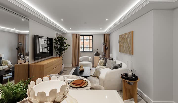 Spacious 1-bed + Den High St Kensington | A/c - Earls Court