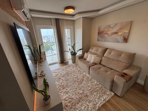Top Airbnb: Luxury 2-Bedroom Apartment with Barbecue Grill, 2 Parking Spaces, Central Location in Novo Hamburgo