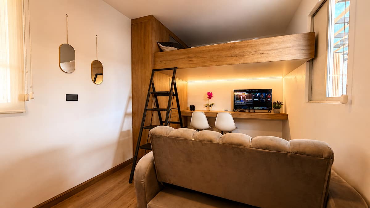 Cine al aire libre en la terraza
