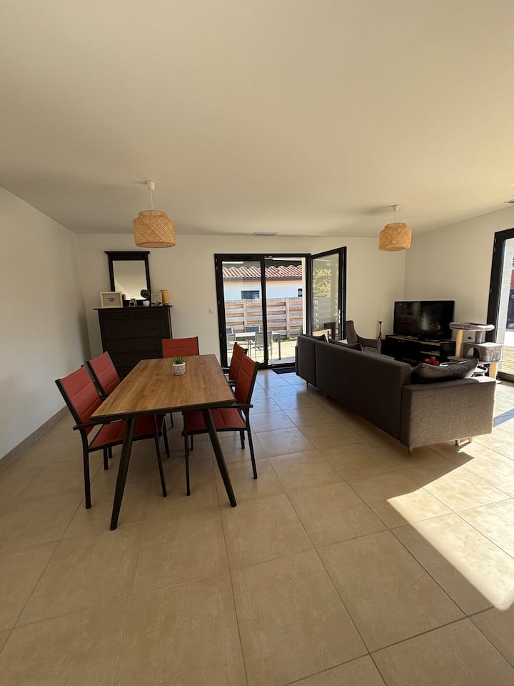 Maison Neuve Avec Piscine à 10 Min Des Plages - Lit-et-Mixe