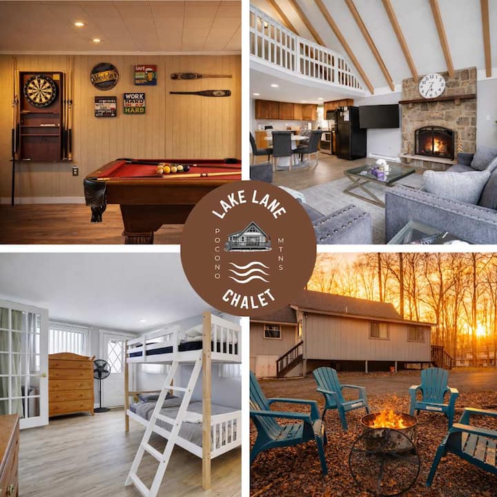 Lake Lane Escape | Game Room & Lake Access - Arrowhead Lake, PA
