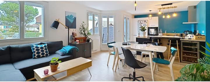 Appart2 T2 60m² +Terrasse 90m²+ Vélos Gratuits+bus - Seynod