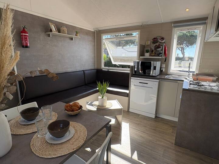 Mobil Home L'olivier Camping 4* Piscine Lac Plage - Le Barcarès