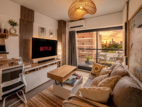 Top performing Airbnb: New Studio with Spa, Design, Coffee, and Views in Barracas