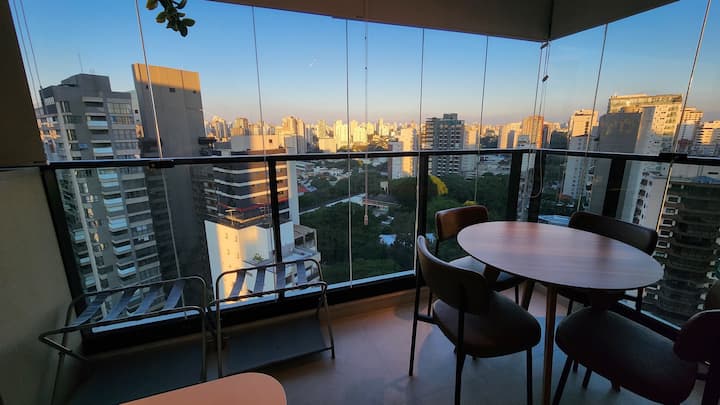 Apto 1 Dorm+ Vaga C/vista Ibirapuera Park 18ºandar - Moema