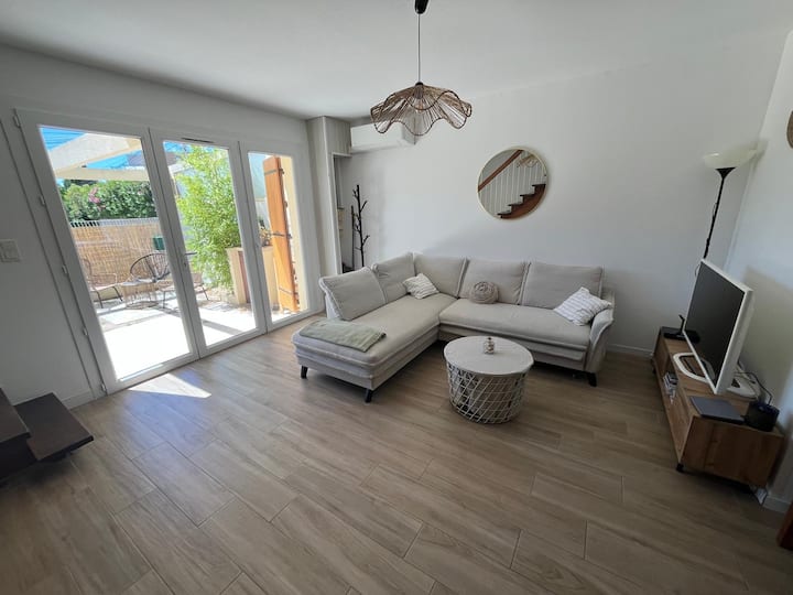 Maison Jardin & Bbq · Clim · 6 Pers · Plage à Pied - La Seyne-sur-Mer