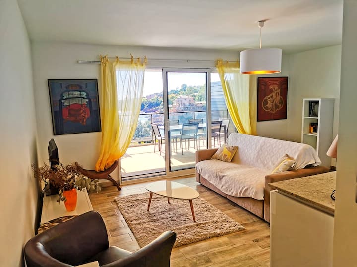 4 Personnes Vue Mer, Plage à Pied Et Piscine - Théoule-sur-Mer