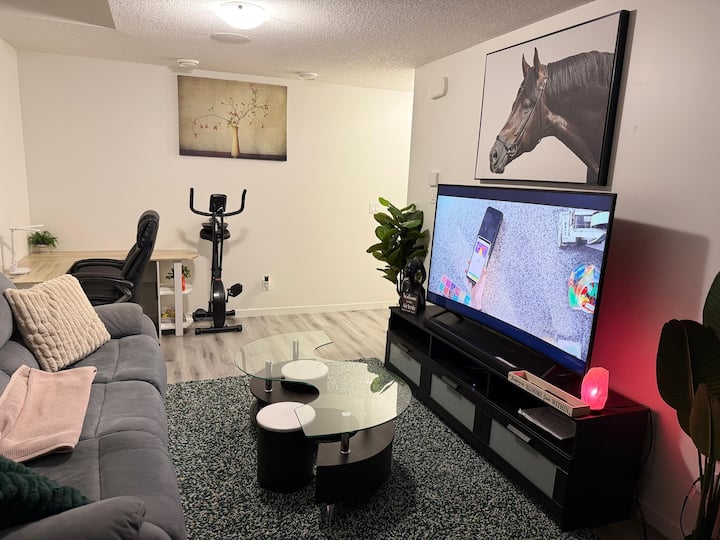 Cozy 1bd-work Space And Free On Prem Parking - Chestermere
