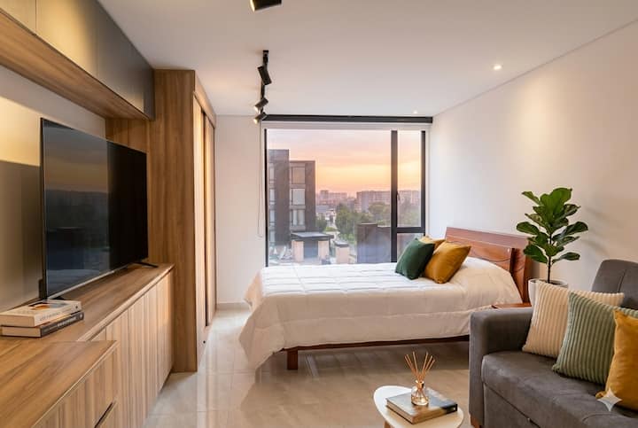 Loft Moderno Y Equipado Cerca A El Dorado Smartv - Bogota
