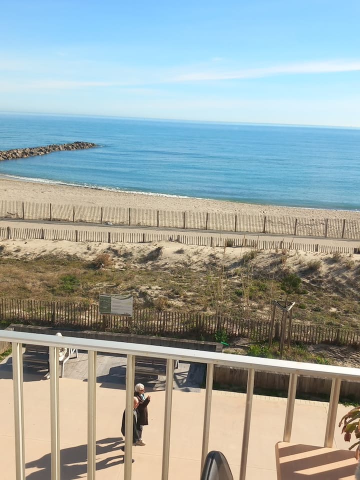 Location Bel Appartement  Face A La Mer - Saint-Cyprien Plage