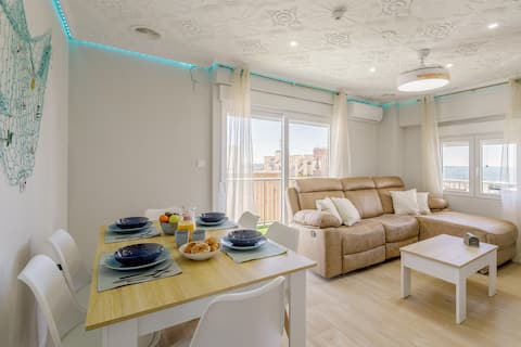 Top Airbnb: 33 meters to the sea·Mar beach·AC·Parking·Families·Groups in Santa Pola