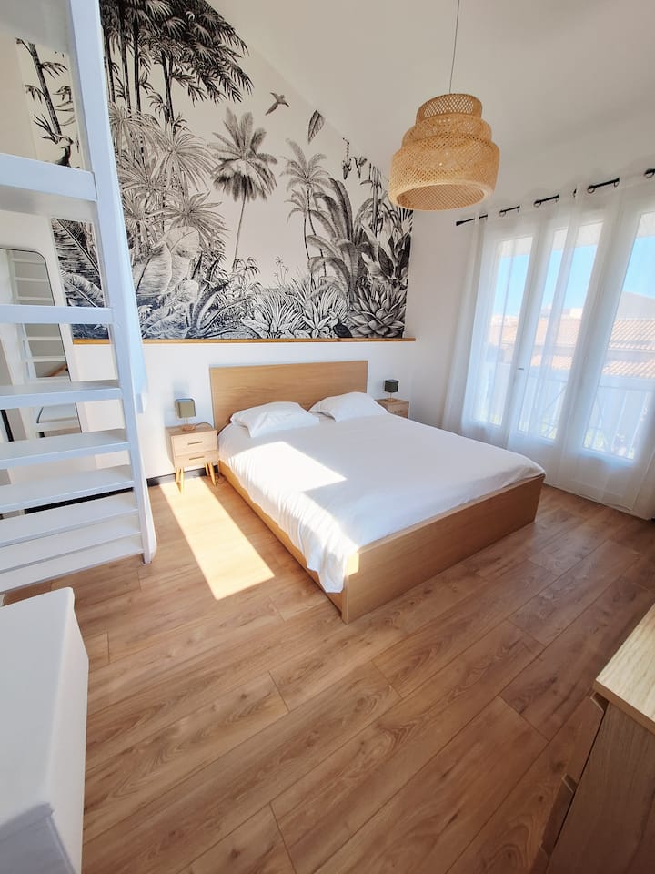 Le Clémenceau- 6pers - Plage 200m, Clim, Pkg Privé - Valras-Plage