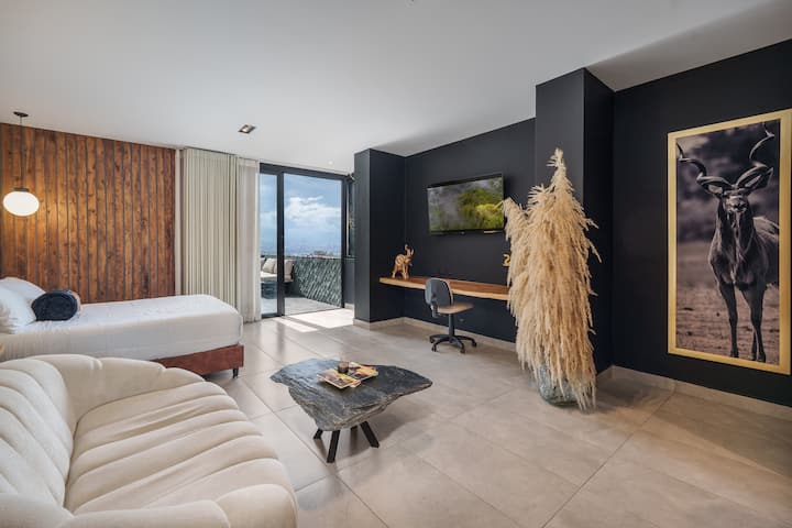 Suite @2mn Provenza/jacuzzi/pool/ac/views/roof Top - コロンビー メデジン