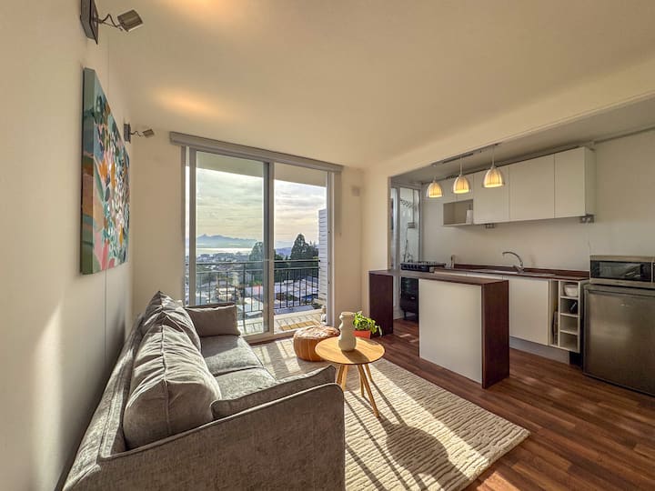 Hermoso Departamento Nuevo, Vista Al Lago Y Volcán - Villarrica