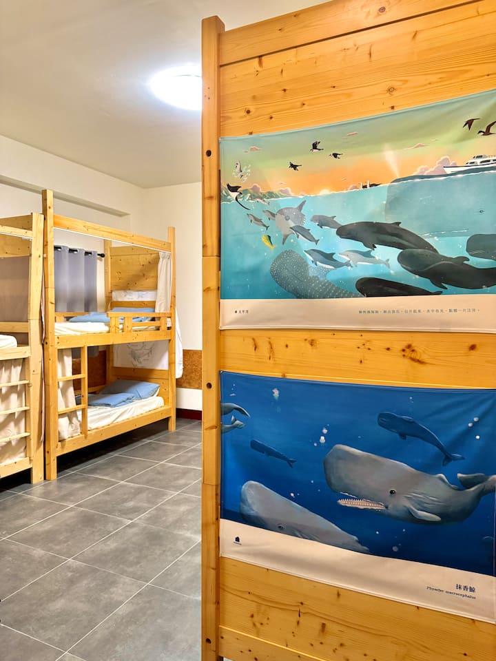 8-bed Mixed Dormitory Room｜shared Bathroom - Lüdao