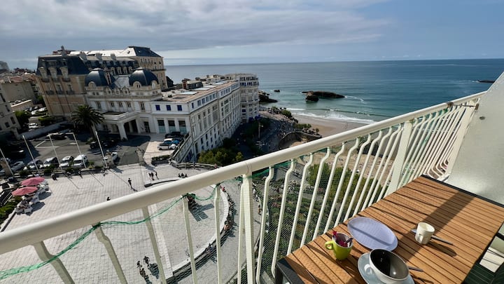 Grand Studio Hyper-centre Balcon Splendide Vue Mer - ビアリッツ