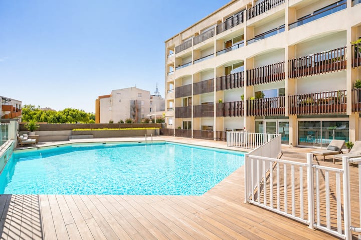 Lvam Suite St Clair Plage & Piscine - Rénové - Agde
