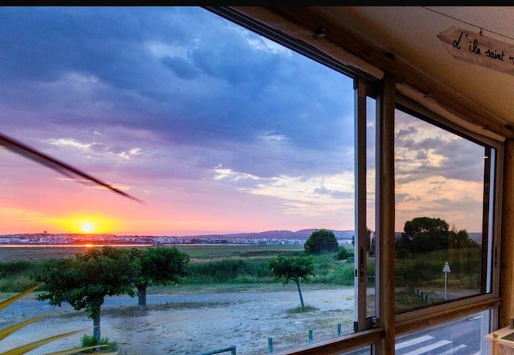 Chalet Avec Vue Coucher De Soleil - Gruissan