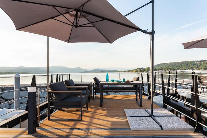 (Perla) Houseboat Con Jacuzzi Sul Lago Maggiore! - Lago Maggiore