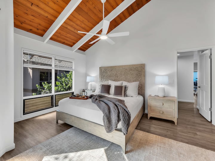 Master bedroom with king bed