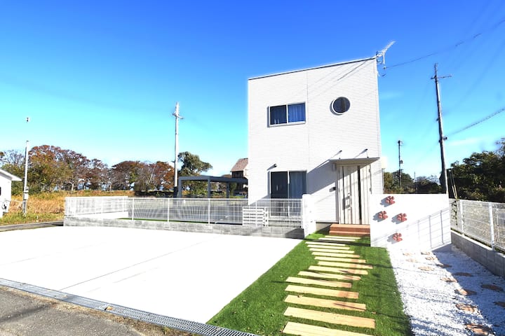 【琵琶湖まで徒歩圏内】最大１０名｜屋根付きテラスBbq・ドックラン・3ldk・広々快適な１棟貸切 - 다카시마시