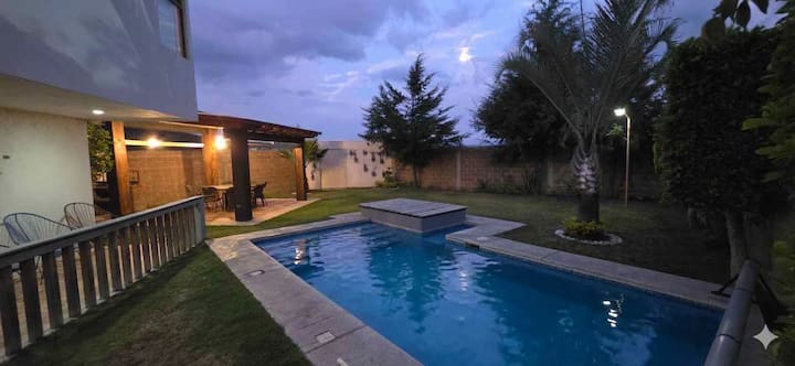 Omecalli: Alberca, Terraza, Asador Y Fogata - Atlixco