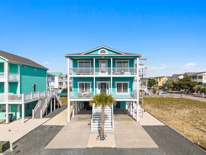 Bell's Blessing -Center Of Holden Beach W Hot Tub! - Holden Beach, NC